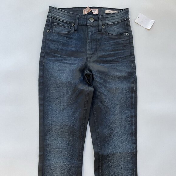 Guess Women’s 1981 High Rise Skinny Jeans Dark Blue Coated Finish Size 24 - Picture 4 of 12